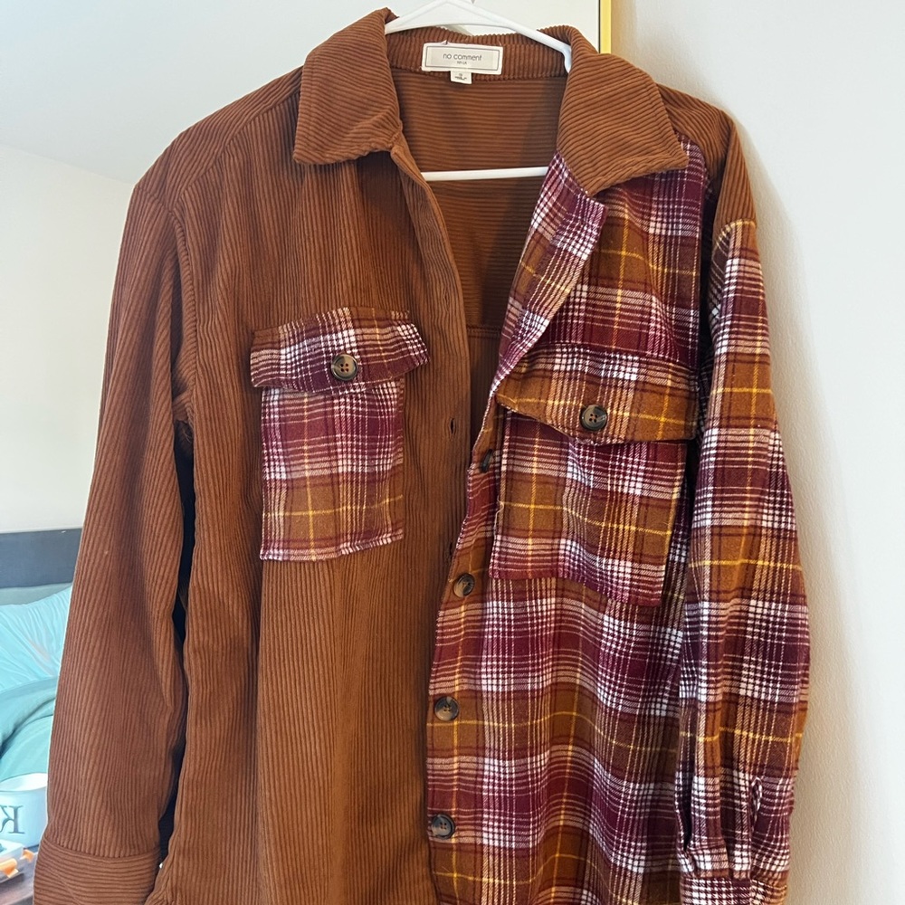 Courdurouy/Flannel Shacket - No Comment